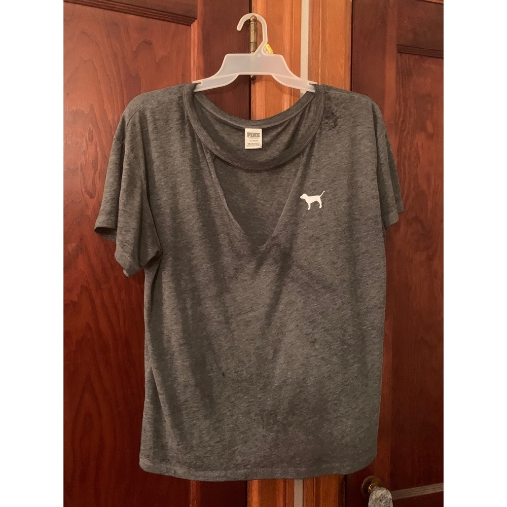 Gray PINK t-shirt